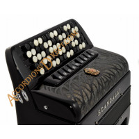 Scandalli Air Junior C Chromatic C system 96 bass accordion.  MIDI expansion available.
